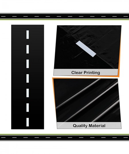 Racetrack Floor Running Black Racer Party Decoration Mat Road Table Runner Long Race Car Tablecloth Drag for Cars Birthday Pa...