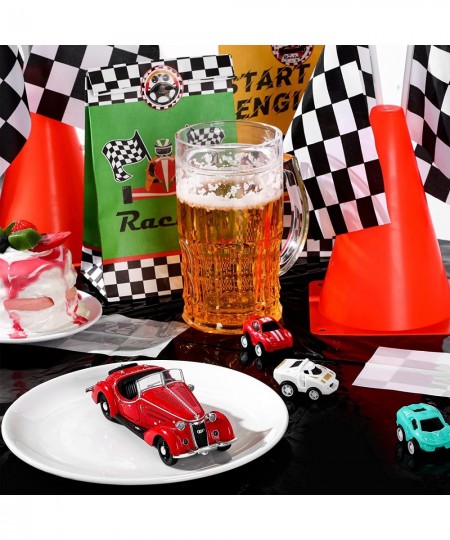 Racetrack Floor Running Black Racer Party Decoration Mat Road Table Runner Long Race Car Tablecloth Drag for Cars Birthday Pa...