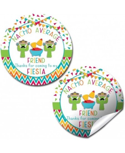 Nacho Average Party Chips Dip & Taco Fiesta Birthday Thank You Sticker Labels for Kids 40 2" Party Circle Stickers by AmandaC...