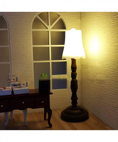 1 12 Scale Dollhouse Floor Lamp Miniature Dollhouse Floor Lamp Dollhouse Floor Light Miniature Dollhouse Accessories B $19.36...