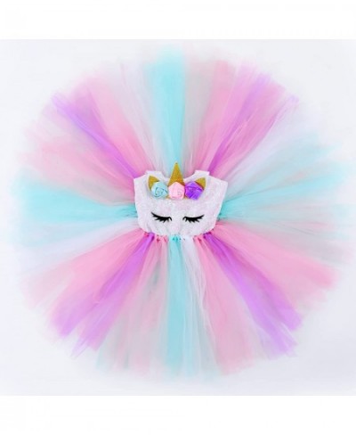 Sequin Unicorn Lighted Princess Dress Tutu Costumes for Girls with Headband Halloween Christmas Birthday Party Outfits $27.08...