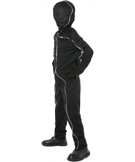 Child Light Up Stick Figure Cosutme EL Light Hooded Bodysuit for Boys $48.45 - Kids' Costumes