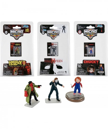 World's Smallest Universal Studios Horror Micro Action Figures 3-Pack (Chucky Michael Myers & Hellboy) (MGHU3pk) $38.10 - Act...