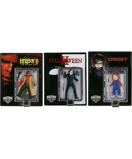 World's Smallest Universal Studios Horror Micro Action Figures 3-Pack (Chucky Michael Myers & Hellboy) (MGHU3pk) $38.10 - Act...