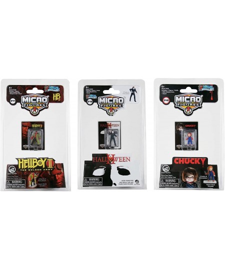 World's Smallest Universal Studios Horror Micro Action Figures 3-Pack (Chucky Michael Myers & Hellboy) (MGHU3pk) $38.10 - Act...