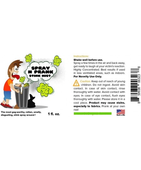 Spray N Prank Stink Mist The Smelly Feet Gross Stinky Fragrance $17.04 - Gags & Practical Joke Toys