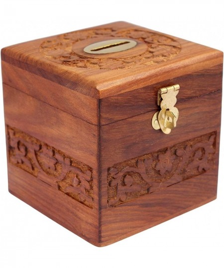 Kinton Handmade Wooden Piggy Bank - Money Bank - Coin Box - Money Box - Gift Items for Kids $79.70 - Kids' Money Banks