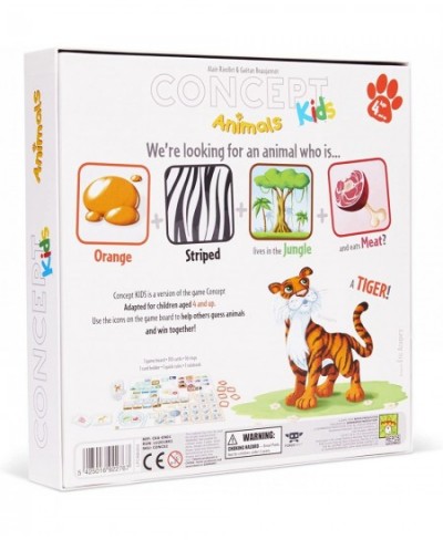 Concept Kids Animals Party Game | Cooperative Guessing Game | Fun Family Board Game for Kids and Adults | Ages 4 and Up | 2-1...