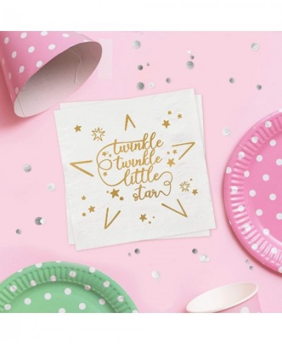 Twinkle Twinkle Little Star Napkins Set of 16 - Table Decorations Napkin for Gender Reveal Baby Shower oh Twodles Birthday Pa...