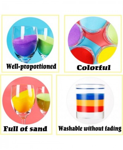 Art Sand 1.24oz DIY Arts and Crafts Kit 36 Colored Sand Kit Scenic Sand for Kids DIY Sand Painting Wedding Decoration Sand Bo...