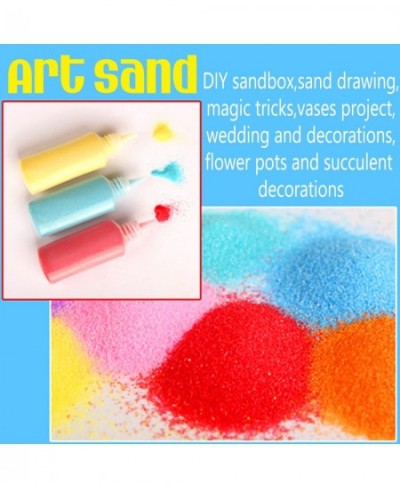 Art Sand 1.24oz DIY Arts and Crafts Kit 36 Colored Sand Kit Scenic Sand for Kids DIY Sand Painting Wedding Decoration Sand Bo...