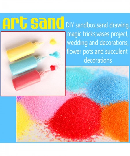 Art Sand 1.24oz DIY Arts and Crafts Kit 36 Colored Sand Kit Scenic Sand for Kids DIY Sand Painting Wedding Decoration Sand Bo...