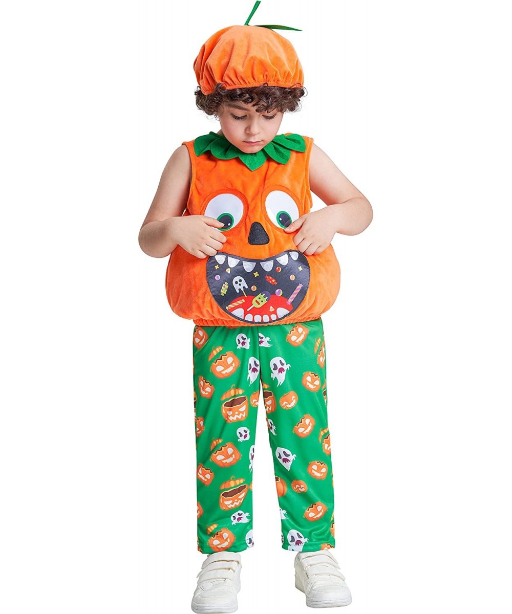 Girls Pumpkin Costume Boys Outfit Toddler Kids Baby Lantern Faces Fancy Dress up for Halloween Party $46.13 - Kids' Costumes