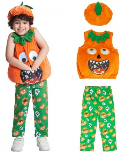 Girls Pumpkin Costume Boys Outfit Toddler Kids Baby Lantern Faces Fancy Dress up for Halloween Party $46.13 - Kids' Costumes