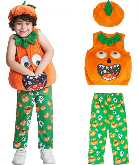 Girls Pumpkin Costume Boys Outfit Toddler Kids Baby Lantern Faces Fancy Dress up for Halloween Party $46.13 - Kids' Costumes