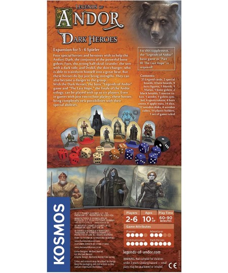 Legends of Andor : Dark Heroes (Expansion Pack) $44.49 - Board Games