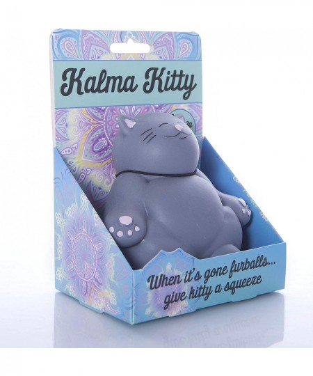 Kalma Kitty Stress Relief Toy | Helps with Anxiety | Great Birthday Christmas Stocking Stuffer Gift for Cat Lovers Grey One (...