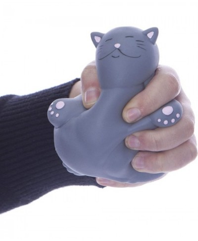 Kalma Kitty Stress Relief Toy | Helps with Anxiety | Great Birthday Christmas Stocking Stuffer Gift for Cat Lovers Grey One (...