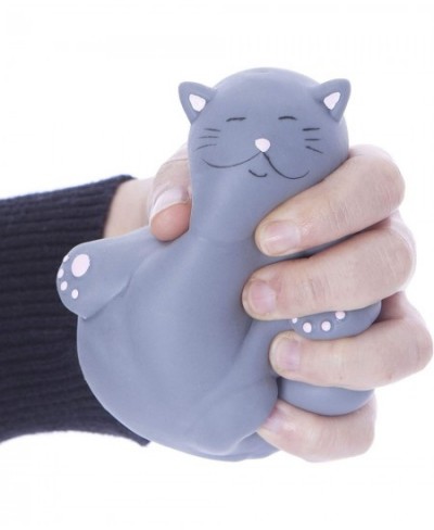 Kalma Kitty Stress Relief Toy | Helps with Anxiety | Great Birthday Christmas Stocking Stuffer Gift for Cat Lovers Grey One (...