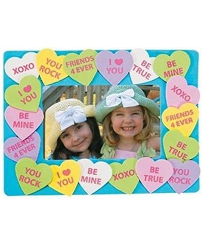 Conversation Heart Valentine's day heart Picture Frame Craft Kit- Pack of 12 Kits $35.26 - Craft Kits