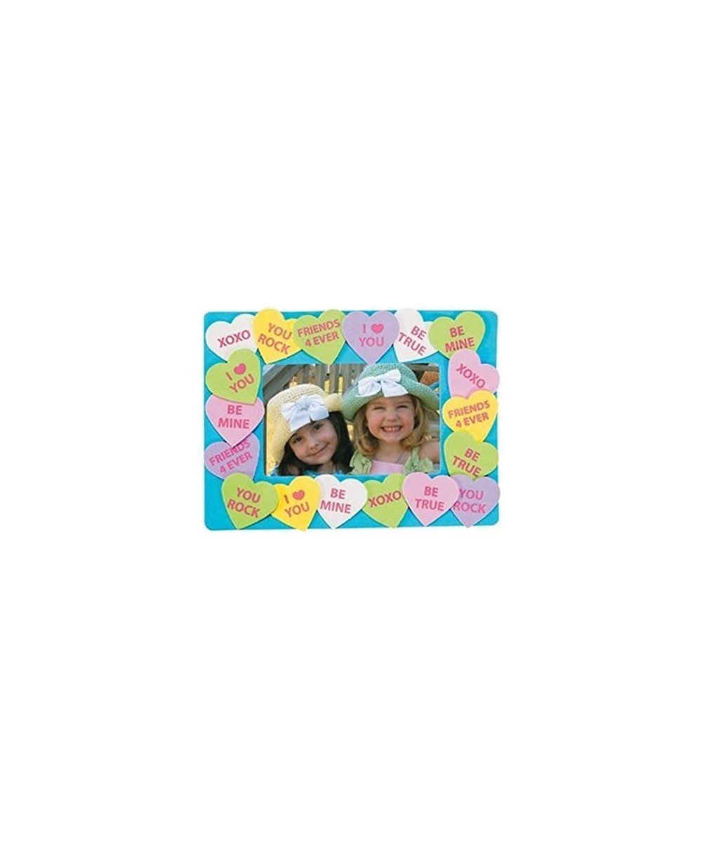 Conversation Heart Valentine's day heart Picture Frame Craft Kit- Pack of 12 Kits $35.26 - Craft Kits