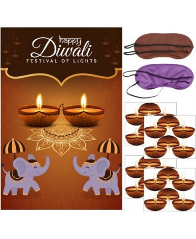 Happy Diwali Party Game Decoration Supplies - Pin the Light on the Diwali Poster Party Game for Kids Diwali Party Favors $15....