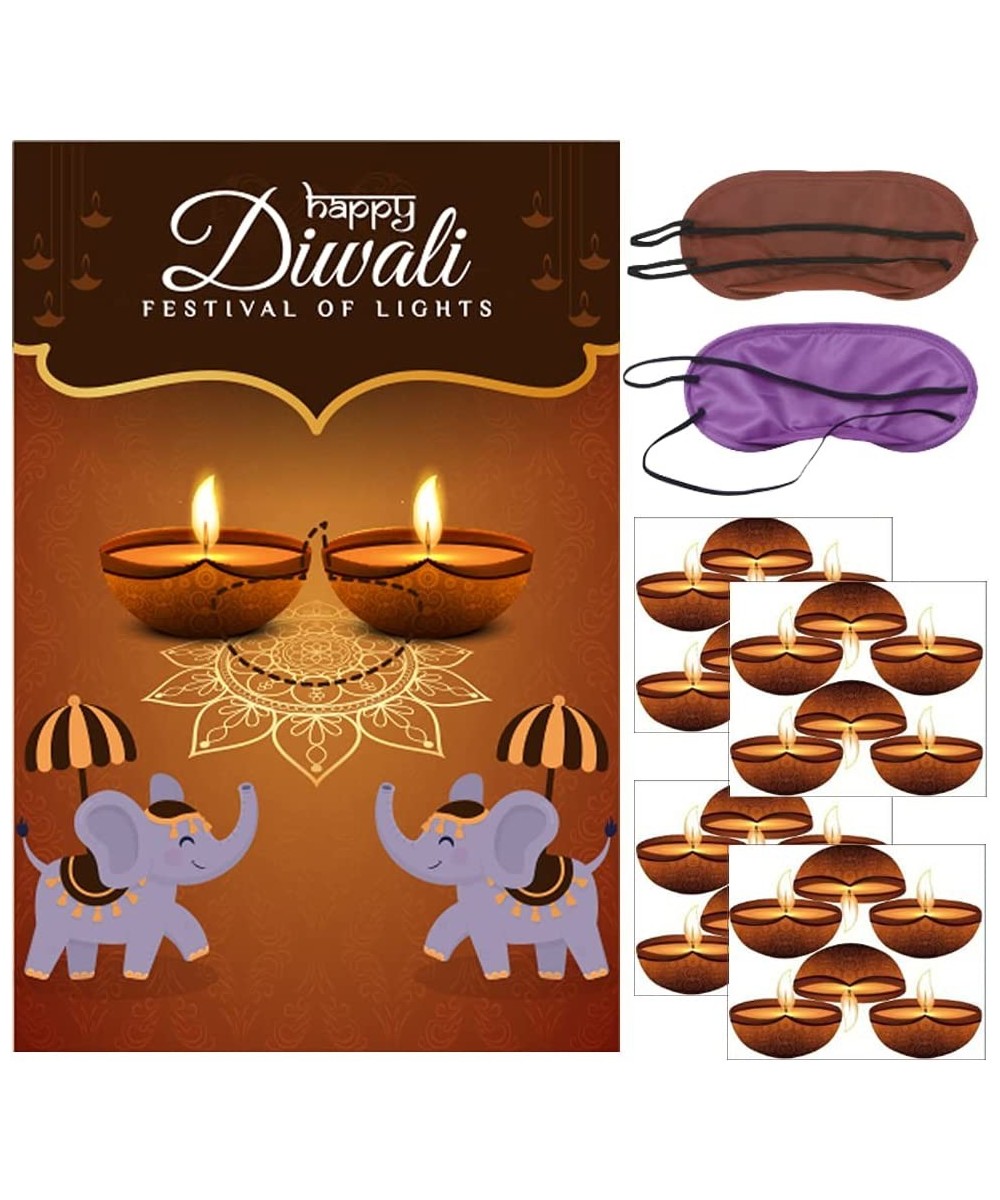 Happy Diwali Party Game Decoration Supplies - Pin the Light on the Diwali Poster Party Game for Kids Diwali Party Favors $15....