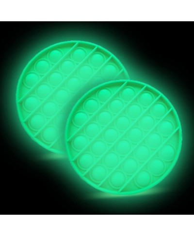 Push Pop Glow in The Dark Push Pop Toy 2 Pack - Bubble Fidget Sensory Toy - Autism Special Needs Stress Reliever Silicone Toy...