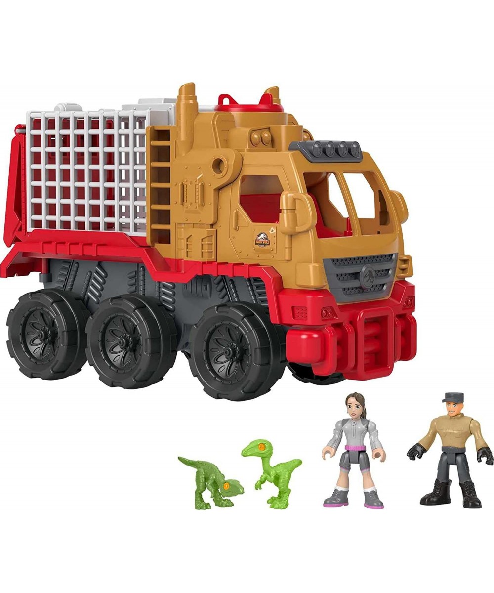 Fisher-Price Imaginext Jurassic World Camp Cretaceous Dinosaur Hauler & Yaz figure and vehicle set for preschool kids ages 3 ...