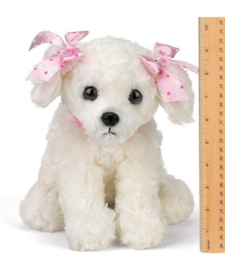 Bearington Sassy Plush Stuffed Animal White Puppy Dog 10 inches $34.55 - Stuffed Animals & Teddy Bears