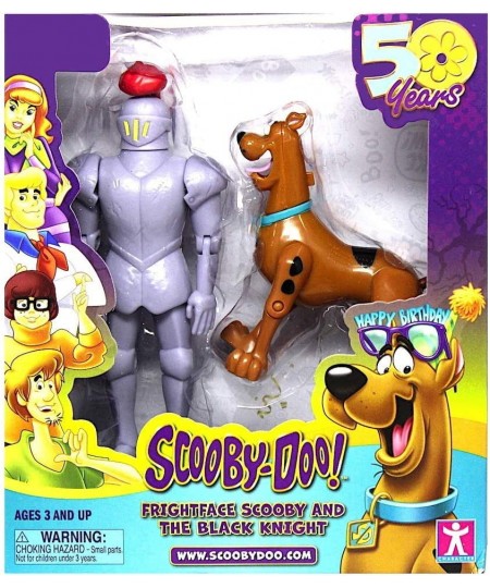 Scooby-Doo! 50th Anniversary Twin Figure Pack Exclusive - Frightface Scooby and The Black Knight $27.26 - Action Figures