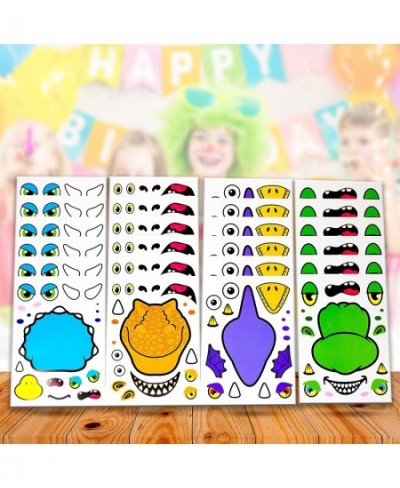 24 Make A Dinosaur Stickers For Kids - Great Dino Theme Birthday Party Favors - Fun Craft Project For Children 3+ - Let Your ...