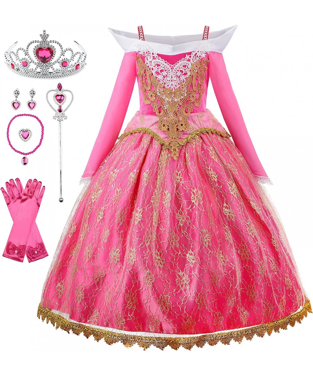 Girls Fancy Princess Costume Pink Halloween Birthday Cosplay Pageant Party Outfits $52.11 - Kids' Costumes