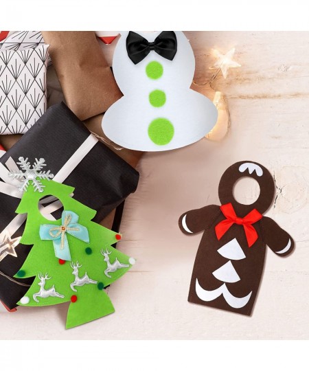 5 Pieces Christmas Elf Accessories Elf Doll Costume Lovely Snowman Gingerbread Man Christmas Tree Couture Outfits and 1 Elf D...