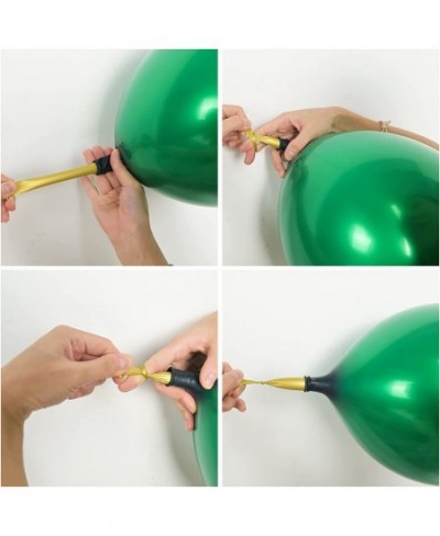 Chrome Green Balloons 12 Inch Double-Layered Metallic Dark Green Balloons Shiny Thick Chrome Metallic Dark Green Latex Helium...