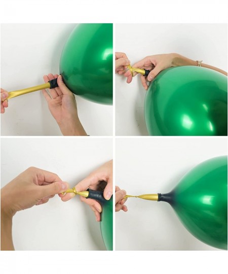 Chrome Green Balloons 12 Inch Double-Layered Metallic Dark Green Balloons Shiny Thick Chrome Metallic Dark Green Latex Helium...