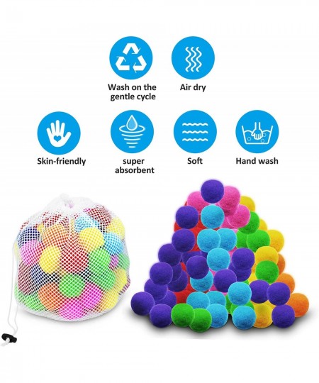 Reusable Water Balls 70PCS Soft Splash Soaker Bouncing Ball Super Absorbent Water Fight Balloons for Kids Adult Summer Fun Wa...