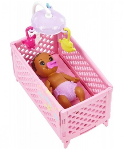 Doll and Accessories Crib Playset with Skipper Friend Doll Baby Doll with Sleepy Eyes Furniture and Themed Accessories Babysi...