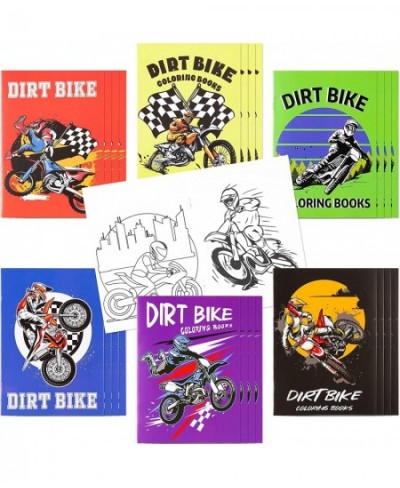 24pcs Dirt Bike Coloring Books for Kids Motorcycle Color Book Educational Gifts for Preschooler & Kindergarten Party Favor Su...