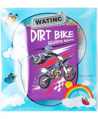 24pcs Dirt Bike Coloring Books for Kids Motorcycle Color Book Educational Gifts for Preschooler & Kindergarten Party Favor Su...