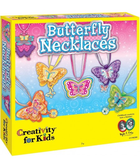 Butterfly Necklaces - Children's Jewelry Making Craft Kit - Makes 6 Necklaces $38.22 - Craft Kits