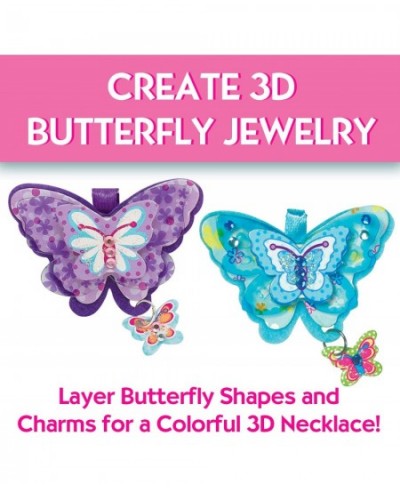 Butterfly Necklaces - Children's Jewelry Making Craft Kit - Makes 6 Necklaces $38.22 - Craft Kits