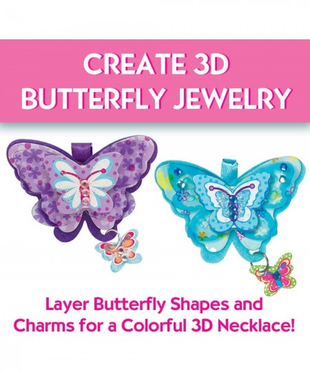 Butterfly Necklaces - Children's Jewelry Making Craft Kit - Makes 6 Necklaces $38.22 - Craft Kits