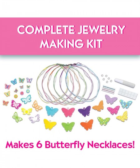 Butterfly Necklaces - Children's Jewelry Making Craft Kit - Makes 6 Necklaces $38.22 - Craft Kits