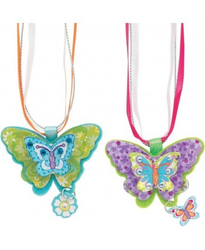 Butterfly Necklaces - Children's Jewelry Making Craft Kit - Makes 6 Necklaces $38.22 - Craft Kits