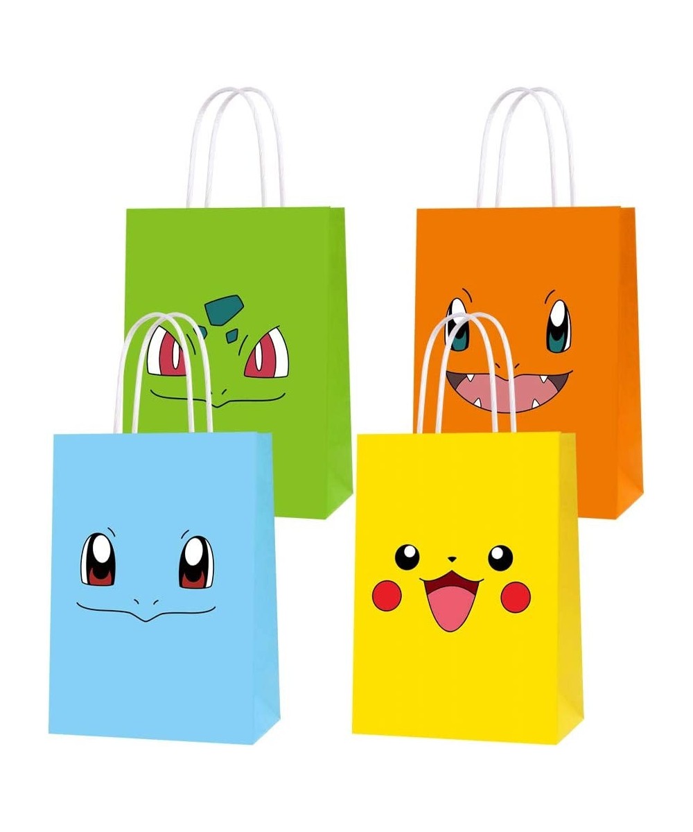 16 PCS Game Theme Birthday Party Paper Gift Bags for Pocket Monster Party Supplies Birthday Party Decorations - Party Favor G...