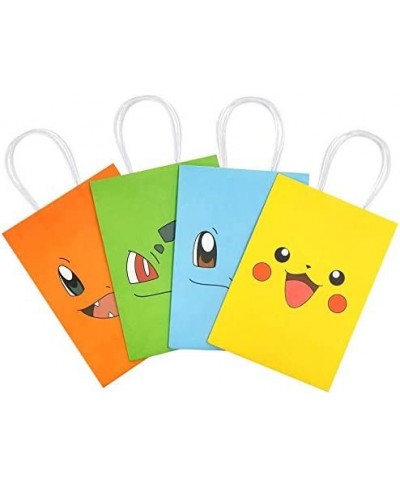 16 PCS Game Theme Birthday Party Paper Gift Bags for Pocket Monster Party Supplies Birthday Party Decorations - Party Favor G...