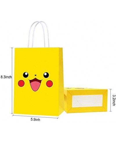 16 PCS Game Theme Birthday Party Paper Gift Bags for Pocket Monster Party Supplies Birthday Party Decorations - Party Favor G...