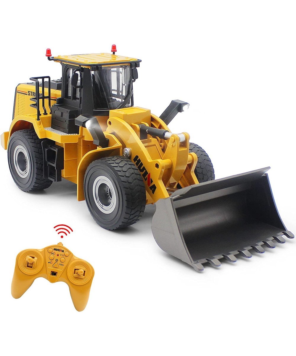 Remote Control Front Loader 9 Channel Bulldozer Toy RC Construction Vehicles Truck 2.4Ghz Remote Control Bulldozer 4WD Shovel...