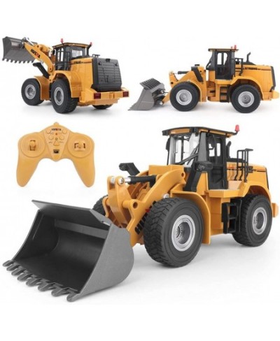 Remote Control Front Loader 9 Channel Bulldozer Toy RC Construction Vehicles Truck 2.4Ghz Remote Control Bulldozer 4WD Shovel...